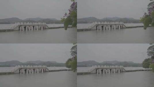 惠州西湖风景区廊桥高清在线视频素材下载