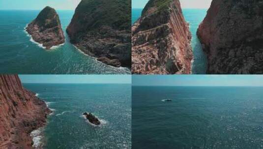 香港破边洲航拍高清在线视频素材下载