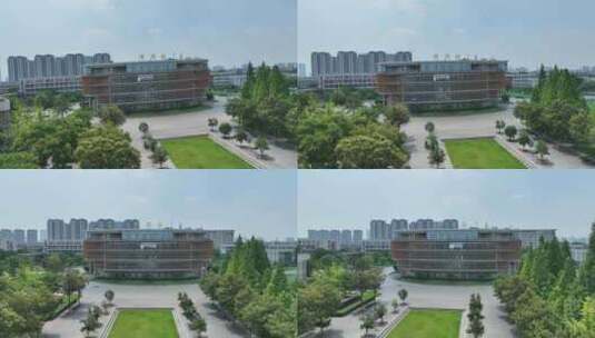 江苏科技大学苏州理工学院（张家港）航拍高清在线视频素材下载