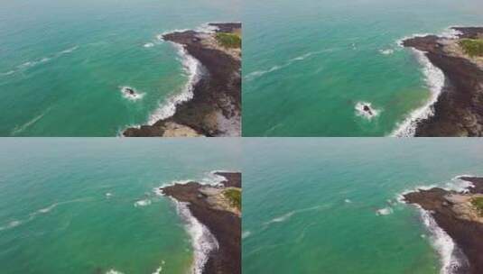 福建平潭岛海岸线礁石海浪高清在线视频素材下载