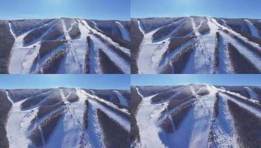 滑雪场全景高清在线视频素材下载