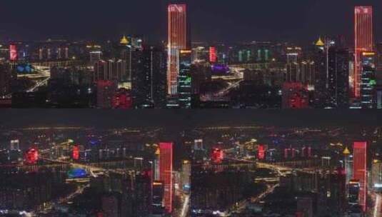 辽宁沈阳夜晚城市夜景宣传片高清在线视频素材下载