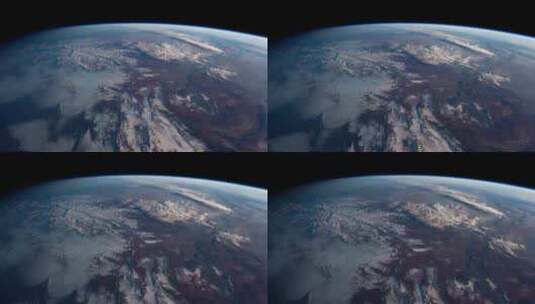 从外太空看行星地球。这段视频的内容由美国高清在线视频素材下载