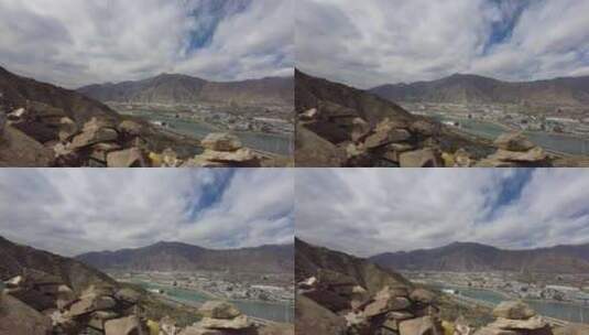 西藏拉萨大气延时摄影高清在线视频素材下载