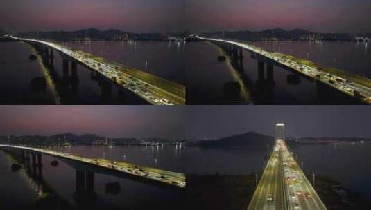 4K航拍虎门大桥4高清在线视频素材下载