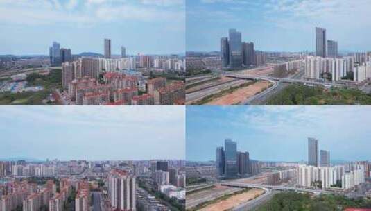 广州新塘镇航拍合集高清在线视频素材下载