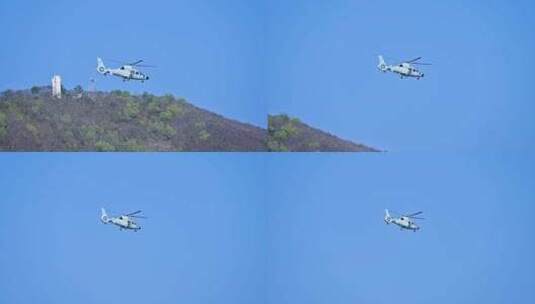 直升飞机飞行高清在线视频素材下载