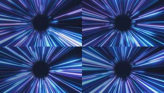 霓虹飞行光速线的抽象背景，光速线的高速动高清在线视频素材下载