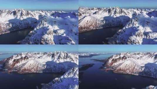 4K航拍挪威斯沃尔韦尔风光无限高清在线视频素材下载