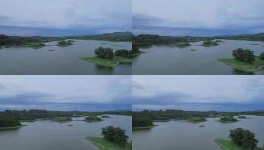 4K高清实拍唯美风景湖泊岛屿高清在线视频素材下载