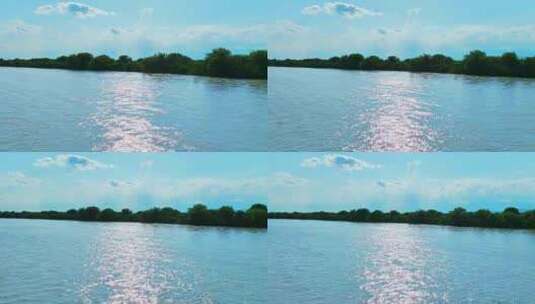 新疆伊犁昭苏特克斯河湿地HDR航拍高清在线视频素材下载