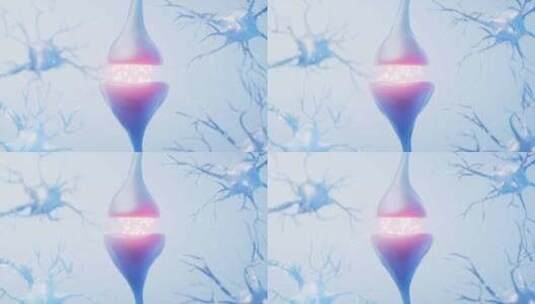 神经元细胞生物概念三维渲染高清在线视频素材下载