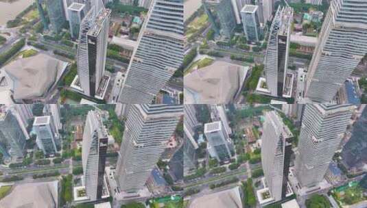 合景泰富合景国际金融广场航拍高楼大厦广州高清在线视频素材下载