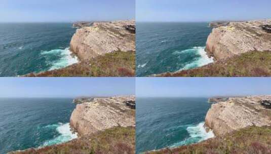 海洋景观山脉海滩高清在线视频素材下载