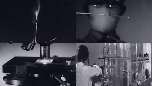 20年代-50年代 化学实验室高清在线视频素材下载