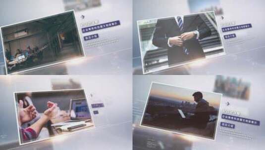 科技感企业单张图文照片包装高清AE视频素材下载