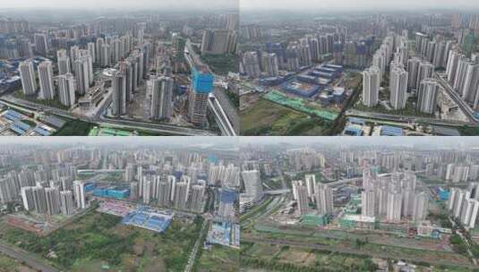 成都大北区新房在建工地高清在线视频素材下载