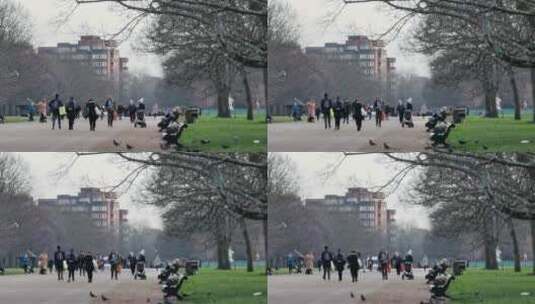 镜头下的伦敦海德公园高清在线视频素材下载