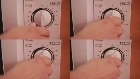 微波炉电烤箱厨房电器高清在线视频素材下载