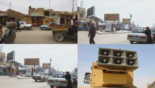 巴格达周围的各种镜头混合高清在线视频素材下载