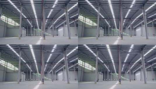 4K钢结构厂房高清在线视频素材下载