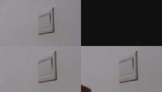 两个操控电灯开关关灯的镜头高清在线视频素材下载