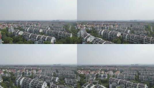 上海美兰湖别墅区4K航拍原素材高清在线视频素材下载