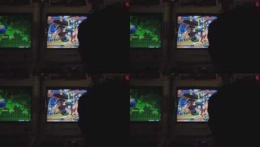 游戏厅4K实拍拳皇97西游记高清在线视频素材下载