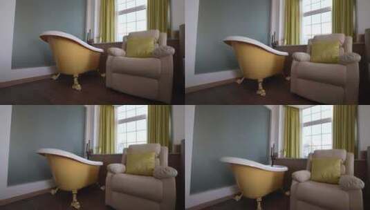 美式浴缸高清在线视频素材下载