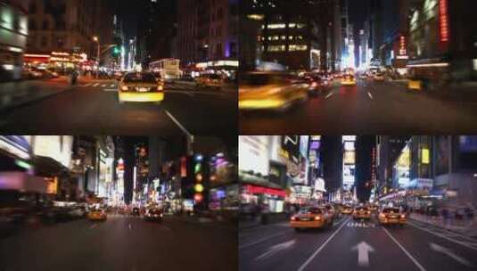 深夜的时代广场高清在线视频素材下载