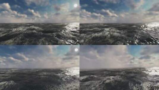 在海洋中航行_3D动画高清在线视频素材下载