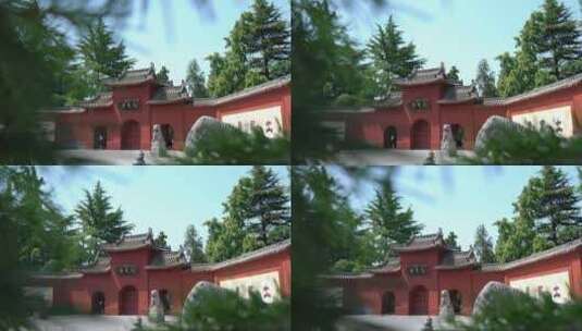 洛阳白马寺国际佛殿泰国寺庙古建筑光影高清在线视频素材下载