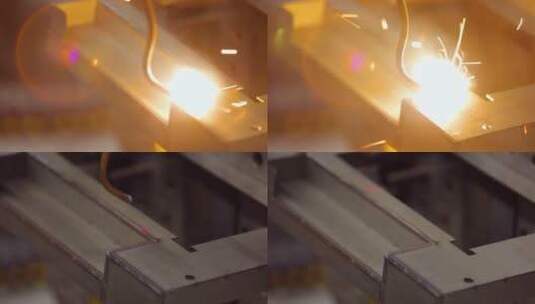 金属铁激光焊接机器高清在线视频素材下载