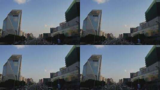 北京国贸桥车流建筑高清在线视频素材下载