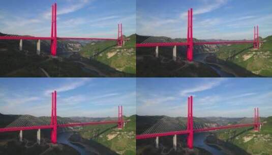 贵州鸭池河大桥高清在线视频素材下载