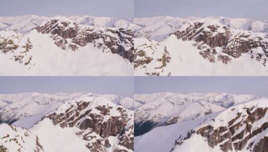 白雪覆盖的山高清在线视频素材下载