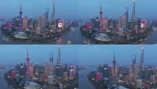 上海地标航拍高清在线视频素材下载