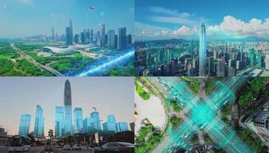 科技智能交通城市高清在线视频素材下载