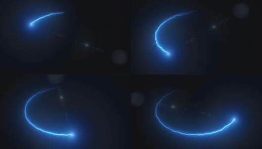 4k蓝色耀光粒子拖尾舞动动画素材 (13)高清在线视频素材下载