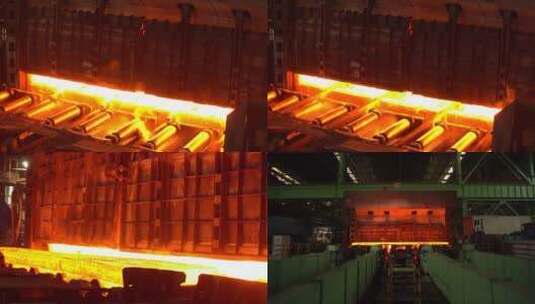 钢铁行业实拍视频  轧钢工业高清在线视频素材下载