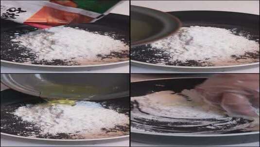 小酥肉做糊加蛋清高清在线视频素材下载