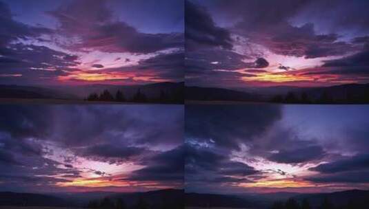 美丽的朝阳黎明天空云景延时高清在线视频素材下载
