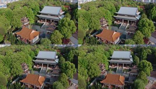 湖南长沙松柏寺古典建筑之美寺庙实拍视频高清在线视频素材下载