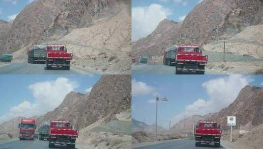 青藏线109国道行车视频高清在线视频素材下载