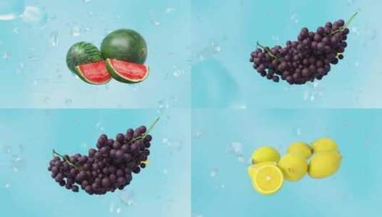 C4D 三维水果动画产品展示高清在线视频素材下载