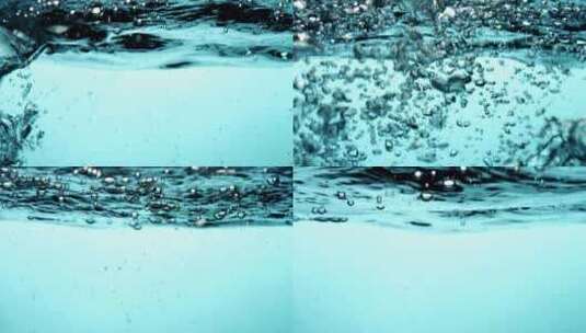 水滴入水面——白色背景高清在线视频素材下载
