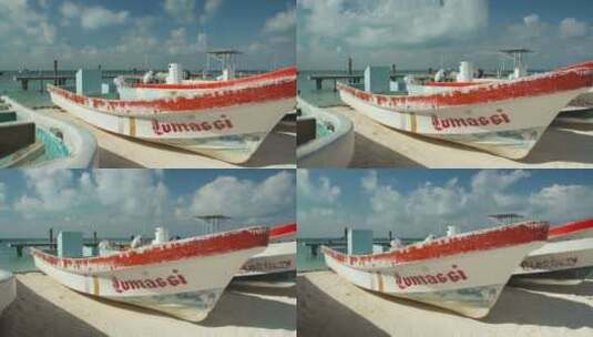 风景如画的加勒比船高清在线视频素材下载