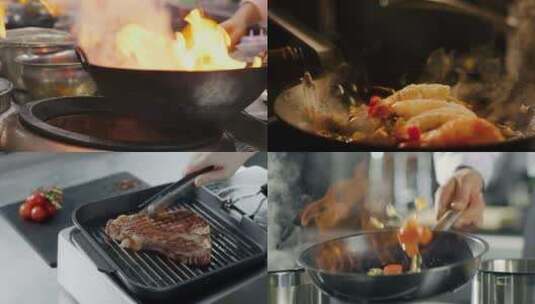 【合集】厨师烹饪美食高清在线视频素材下载
