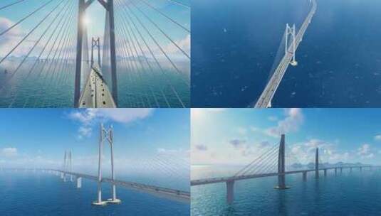 港珠澳大桥高清在线视频素材下载