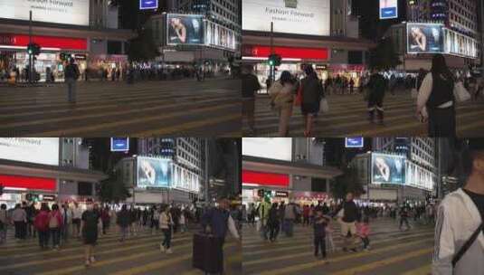 香港怡和街夜景高清在线视频素材下载